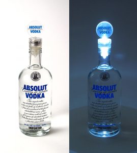 Absolut Vodka - Leuchtkorken