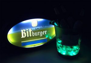 Bitburger - Leuchtkühler und Leucht-Logo