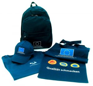 EU Werbemittel - Cappy, Schürze, Rucksack, Shirt