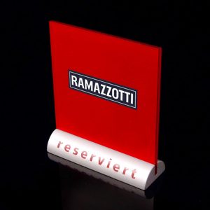 Ramazzotti - Reserviert-Schild