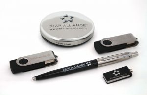 Star Alliance - USB-Sticks, Dose und Kugelschreiber