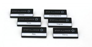 Star Alliance - Namensschilder