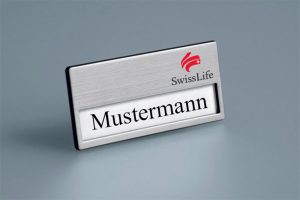 SwissLife Namensschild